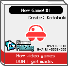 The shelf sprite of one of Mona's favorite artist comics: New Game! #1 in the game WarioWare: D.I.Y.