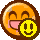 Sprite of the Feeling Fine P badge in Paper Mario: The Thousand-Year Door.