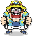 Wario performing Choo Choo