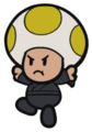 Yellow recolor of a ninja Toad