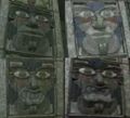 The four faces of Inka Dinka Doo (calm, happy, angry & enraged)