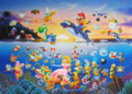 Artwork used for a Super Mario puzzle