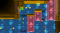 Mario near a Warp Pipe, Paragoomba, and 1-Up Mushroom