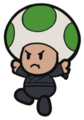 Green recolor of a ninja Toad