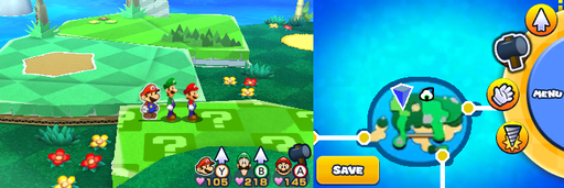 Location of the first item patch in Twinsy Tropics.