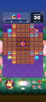 Stage 1073 from Dr. Mario World