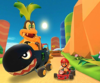 Thumbnail of the Baby Peach Cup challenge from the 2019 Winter Tour; a Vs. Mega Iggy challenge set on 3DS Rock Rock Mountain (reused as the Funky Kong Cup's bonus challenge in the 2021 Paris Tour)