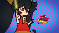 Ashley and Red's cutscene in WarioWare: Move It!