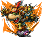 Artwork of Bowser Jr. in Mario Strikers: Battle League