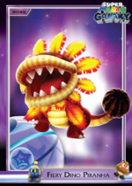 Fiery Dino Piranha trading card