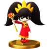 Ashley trophy from Super Smash Bros. for Wii U.