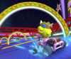 Thumbnail of the Ring Race bonus challenge held in DS Waluigi Pinball