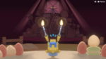 Mona's boss microgame, "Candle Bear" in WarioWare: Move It!