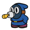 A blue Whistle Snifit
