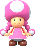 Artwork of Toadette in New Super Mario Bros. U Deluxe