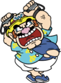 Wario holding the Form Stones