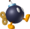 Artwork of a Bob-omb, from Mario Kart Wii.