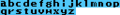 Unused lowercase font from the credits. In both staff and cast credits, the font is all in capitals.