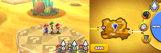 Location of the first item patch in Doop Doop Dunes.