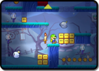 Mini Luigi in one of his levels