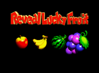 Reveal Lucky Fruit screen from Yoshi's Story