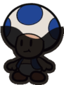 Blue recolor of an inked Toad