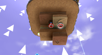 Mario on the Dirt Tower Planet in the Flipsville Galaxy.