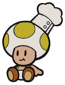 Chef Kinopio sitting down