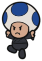 Blue recolor of a ninja Toad